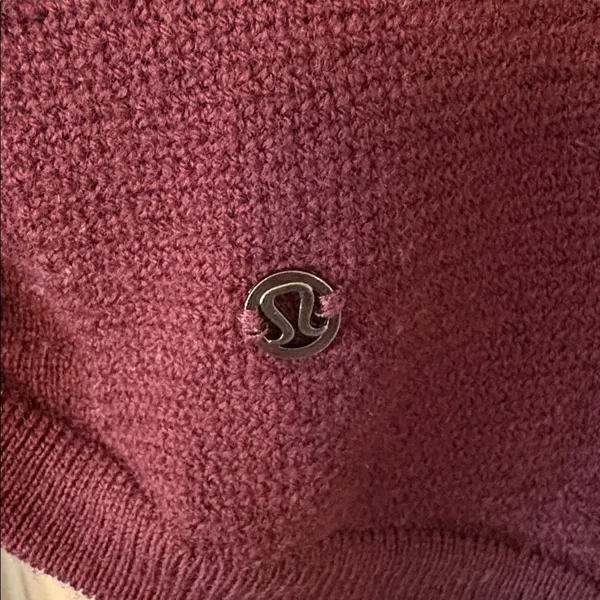Lululemon Sit In Lotus Sweater - Garnet 100% Merino Luxe Yoga Pilates Old Money - Image 5