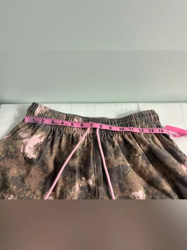 Davi and Dani Holding On Pink Camouflage Wide Leg Baggy Pants Toggle Drawstring - Image 5