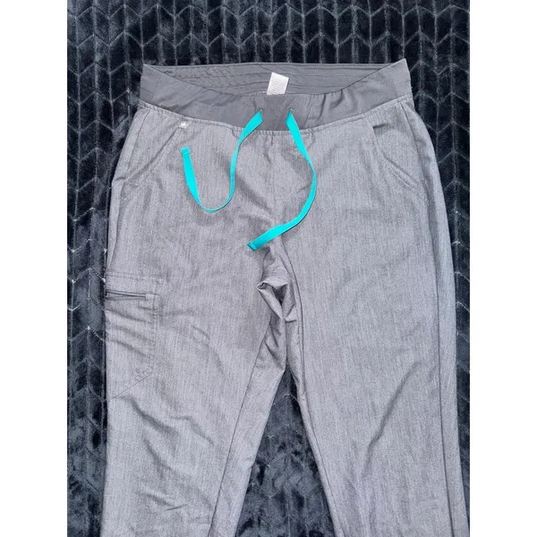 Figs Zamora Jogger Scrub Pants Graphite‎ Gray Size Medium - Image 2