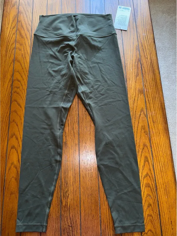 Lululemon Align High Rise 28” Dark Olive Size 10 NWT - Image 3