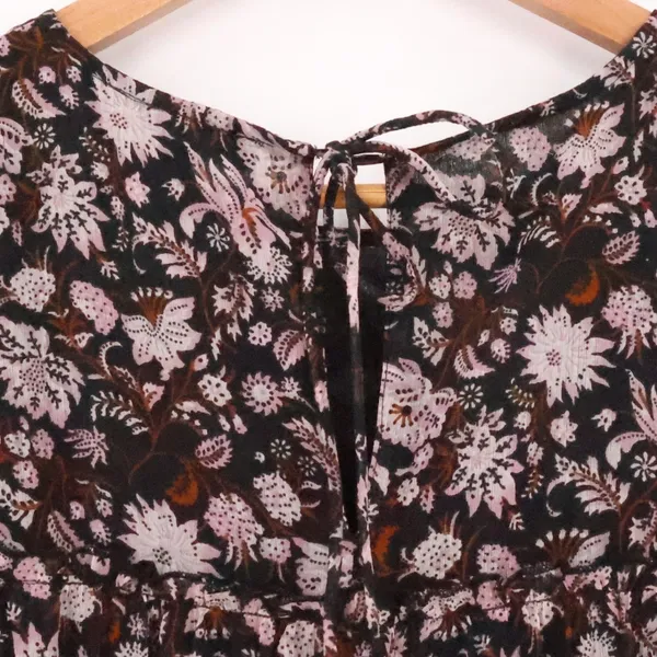 Ellos Floral Tiered Chiffon Dress‎ Size 14 Cottage Fairy Grunge Boho Romantic - Image 9