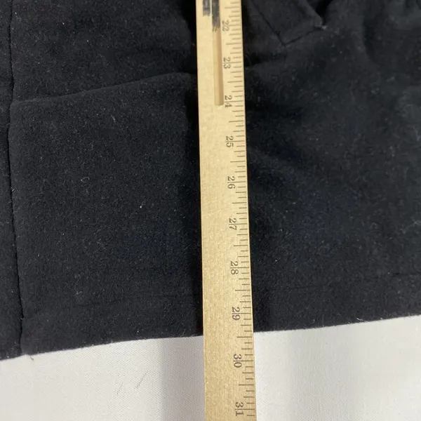 Lauren Ralph Lauren Cashmere‎ Blend Peacoat Womens Medium Black Quilted Parka - Image 2