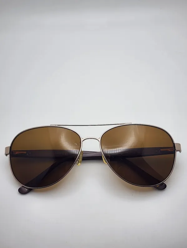 Liz Claiborne Silver & Purple Aviator Sunglasses - Image 4