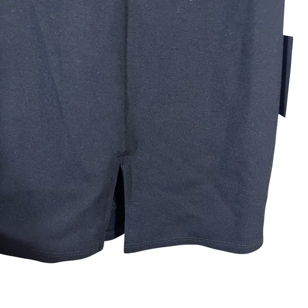 NWT Lulus Social Sensation Mini Dress Solid Black Classic Side Slit Size XL - Image 5
