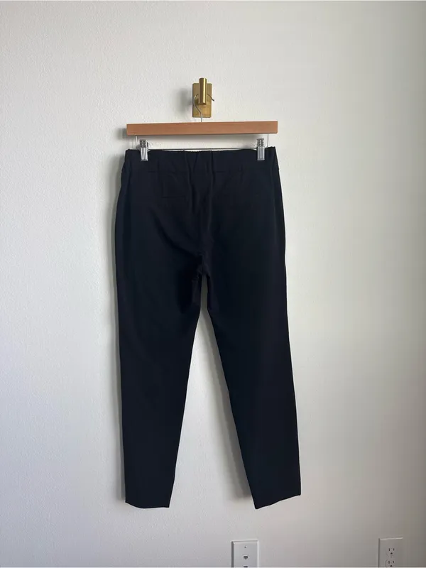 KUHO Minimalist Black Pull On Tapered Ankle Trousers Womens 29 Waist - Image 5
