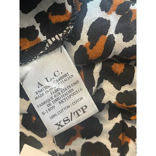 A.L.C‎ Kati Leopard-Print Puff-Sleeve Tee - Image 6