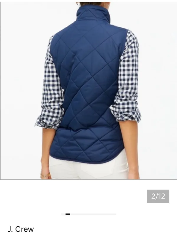 J. Crew Excursion quilted Down Fill Puffer Quilted Vest - Image 2