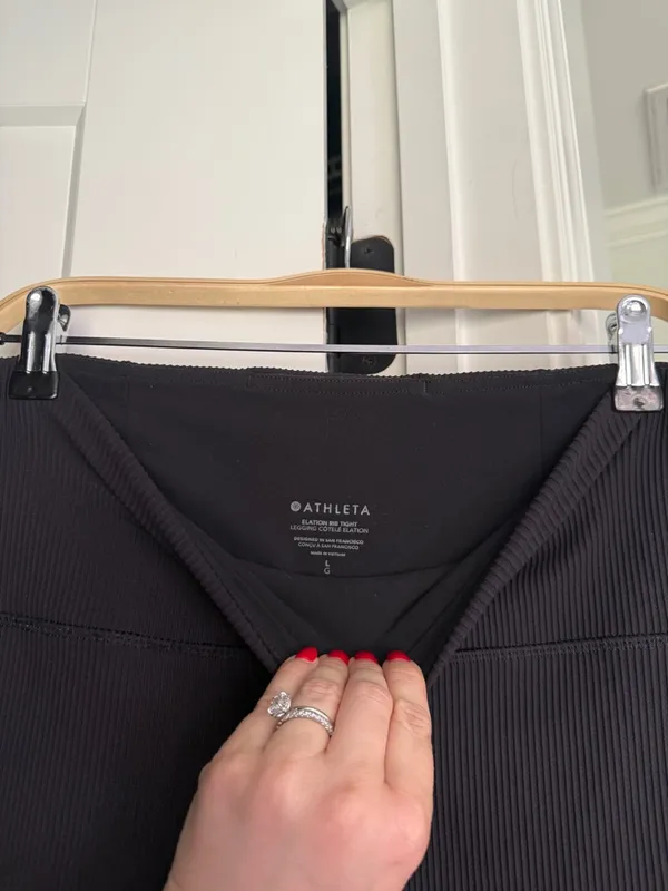 Athleta Rib Elation Tights Black Leggings Ultra High‎ Rise - Image 4