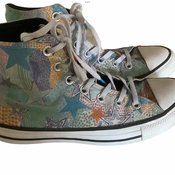 Converse Chuck Taylor all star mosaic design high top sneakers lace up size 7.5 - Image 2