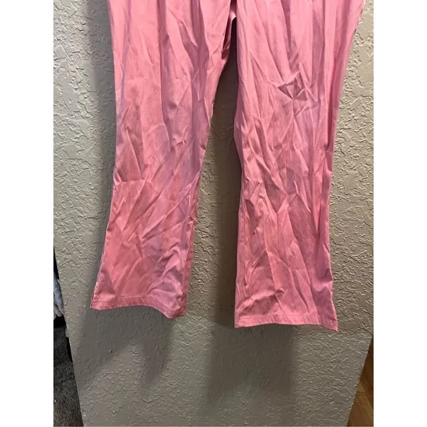 Nu Dimension Stretch Pink Scrub Pants Woman’s Size Large FLAWED-MARKS-STAINS - Image 2