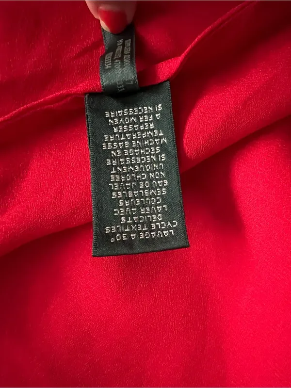 Women’s Lauren Ralph Lauren Red Slip Dress Camisole Classic Silky Nightwear 16 - Image 5