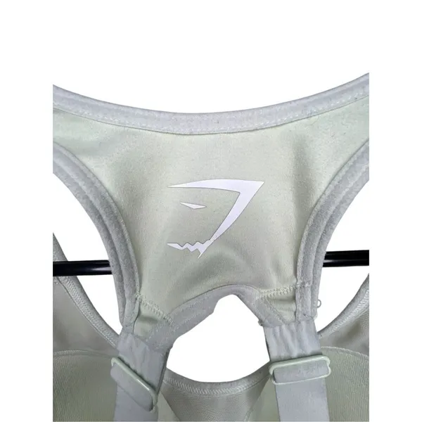Gymshark Light Green Padded Athletic Razorback Sports Bra - Image 4