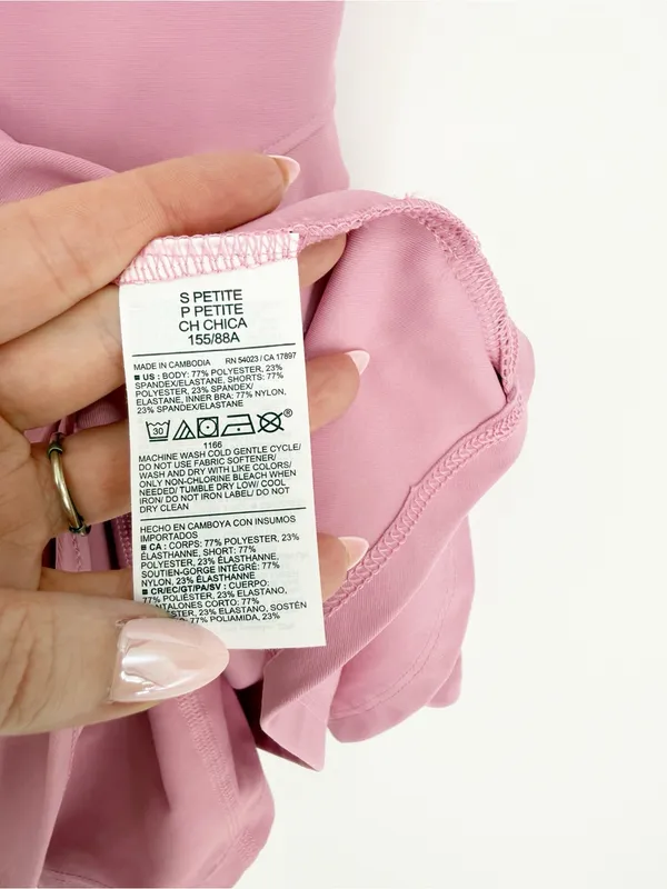 NWT Old Navy PowerSoft Fit & Flare Exercise Dress Women's SP Pink Tennis - Image 8
