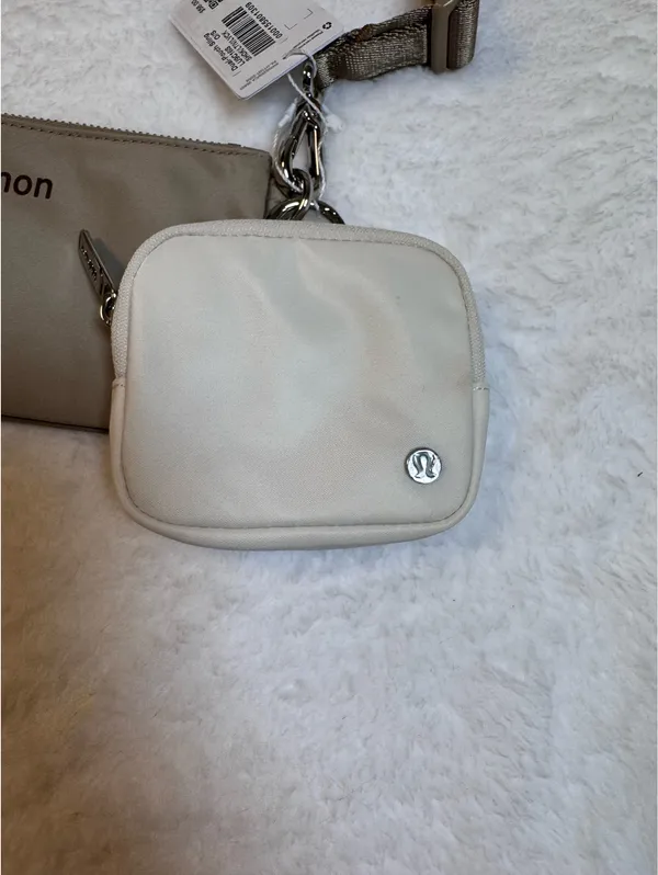Dual pouch sling bag in beige by Lululemon - Image 2