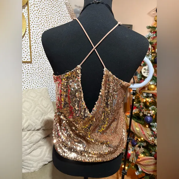 Hot & Delicious Sequin Top - Size M - Image 2