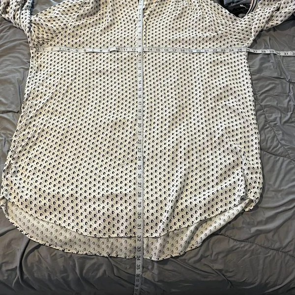 Women's H&M Black & White LS Dress, Size‎ 12 - Image 7