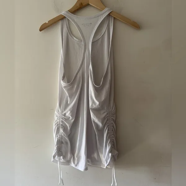 Athleta White‎ Ruched Sides Tank Top - Image 2