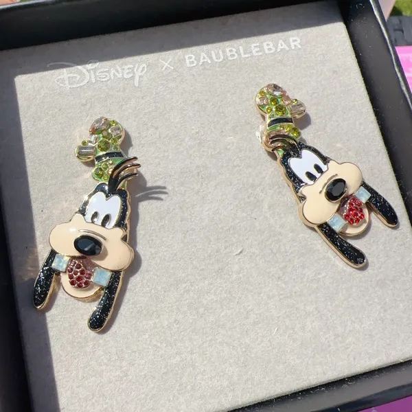 1 pc Disney X BAUBLEBAR Minnie Mouse Pluto Goofy diamond drop earring w/ box 🎁 - Image 10
