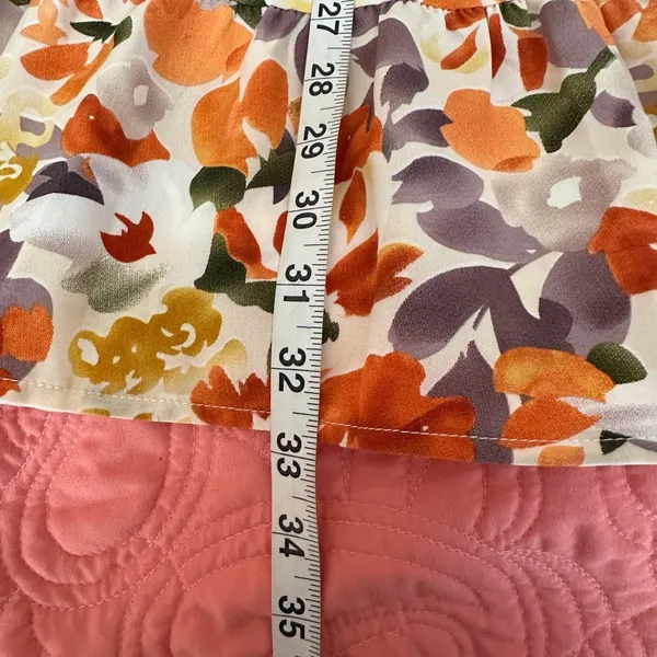 SHEIN Orange Floral Ruffle Mini Dress - Image 9