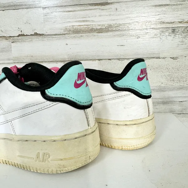 Nike Youth Air Force 1‎ LV8 White Running Shoes Sneakers Size 6Y/7.5W BV1084-100 - Image 4