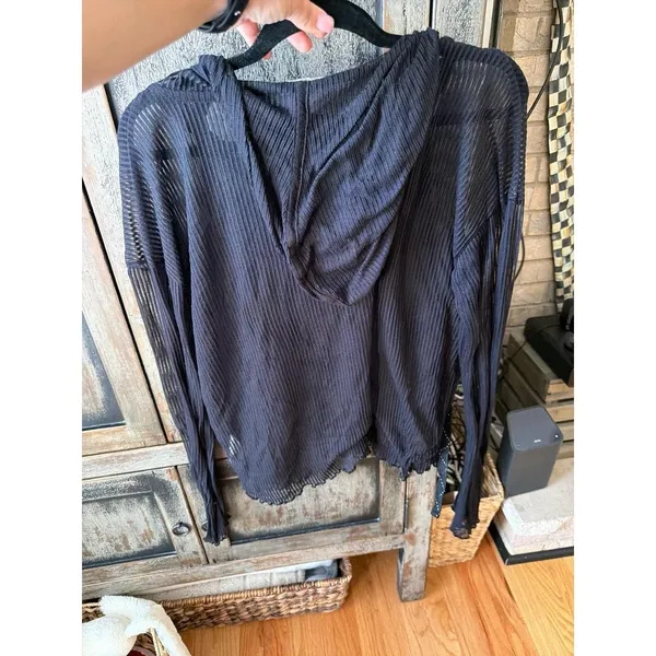 Pilcro Moira Knit Pullover black women's XL - Image 3