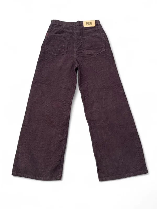 BDG Urban Outfitters Wide-Leg Corduroy Pants in Dark Brown High Waist Size 26 - Image 2