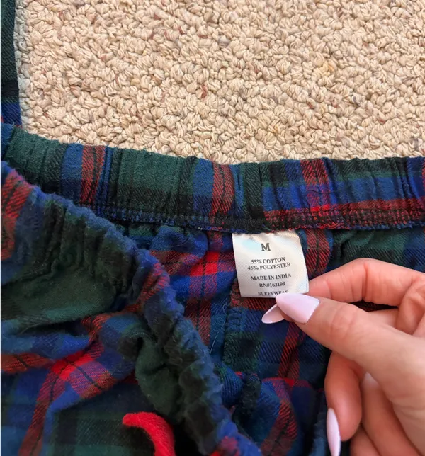 Flannel sweatpants Green Size M - Image 4