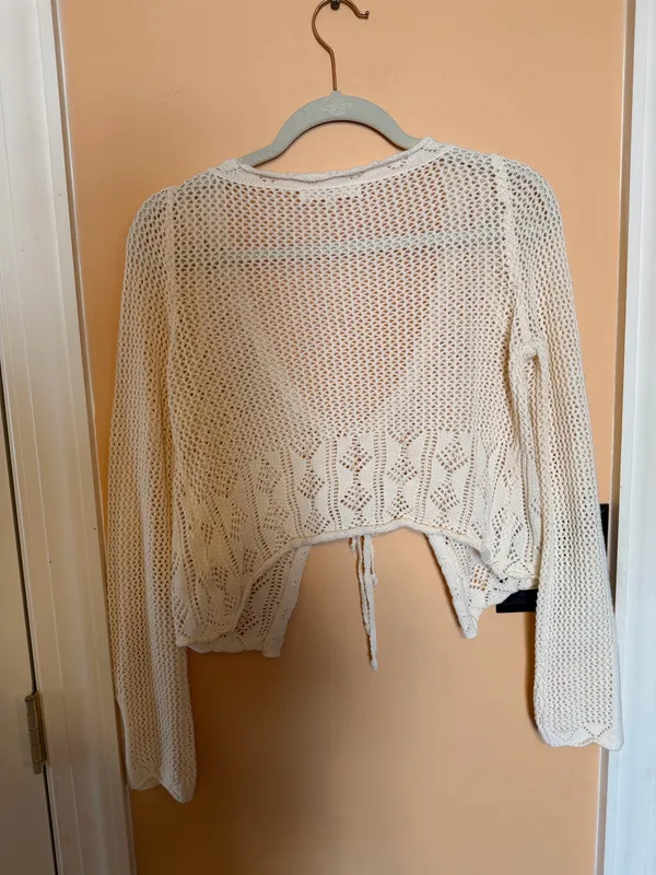 Grey Bandit Knit Top Crop - Image 2