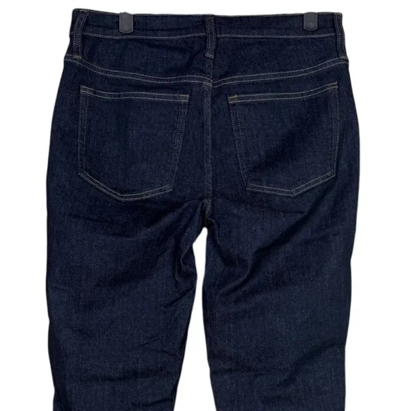 J. Crew 9" Vintage Slim Straight Ankle Cropped Stretch Jean 28 Indigo Dark Blue - Image 7