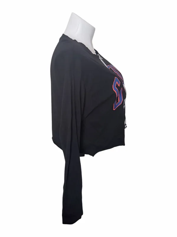 VS Pink NCAA University of Florida Gators Crop Zip Long Sleeve Tee Size Large - Image 2