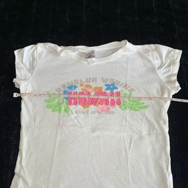 Honolua Wahine White Color Hawaii Cotton T-Shirt - Image 3