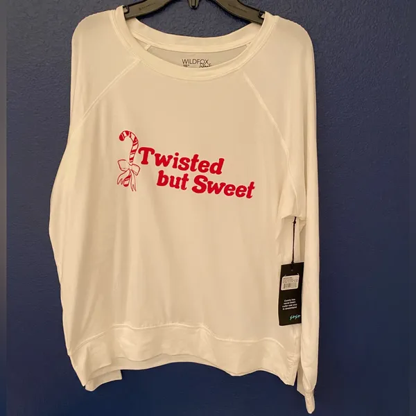 Wildfox Twisted but Sweet Christmas Intimates Set Women’s Red & White Size XS - Image 5