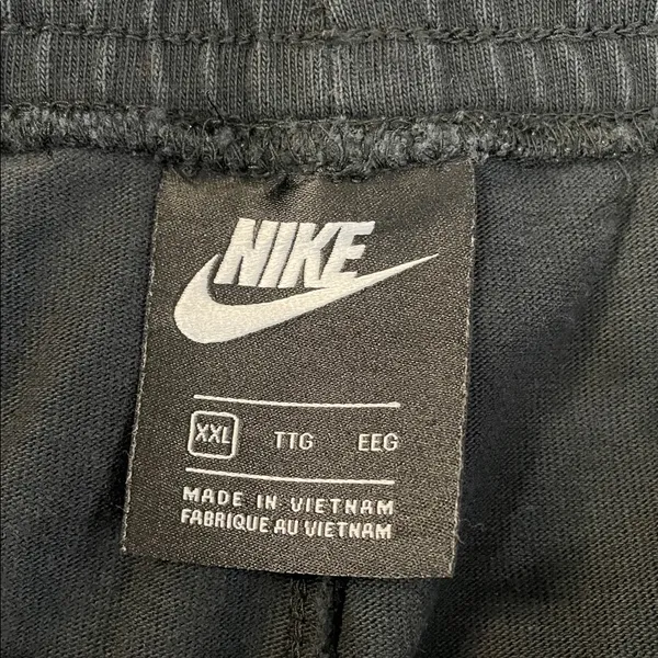 Nike Black French Terry Sports Shorts - Image 4
