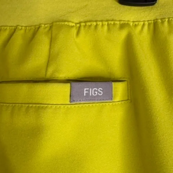 FIGS Women’s Technical Collection XXS Jogger Scrub Pants Chartreuse Green Pink - Image 8