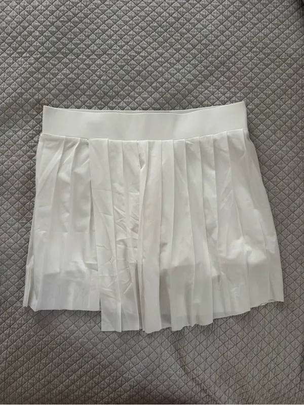 Varley White Pleated Melody Skirt NWOT - Image 8