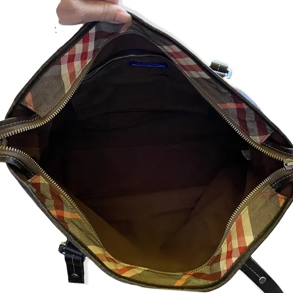 Burberry Blue Label Nova Check Canvas & Leather Purse - Image 11