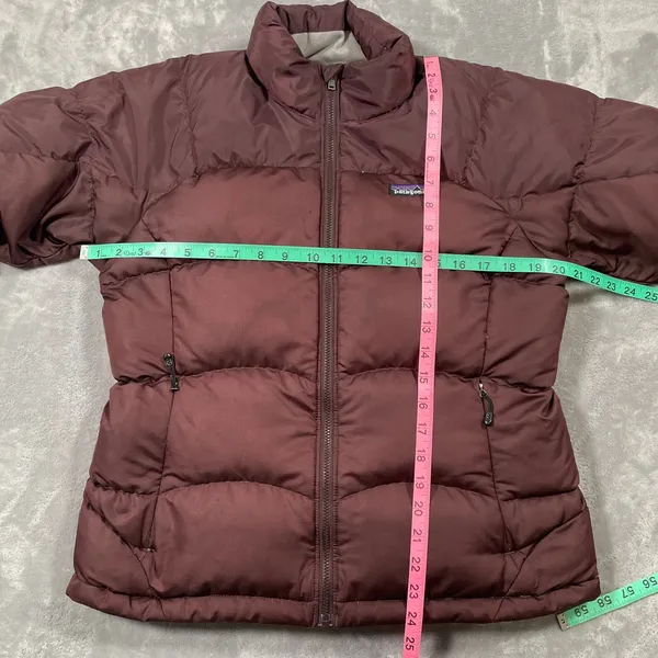 Patagonia Fitz Roy Jacket Womens Small Goose Down Quilted Outdoor Puffer Hiking - Image 11