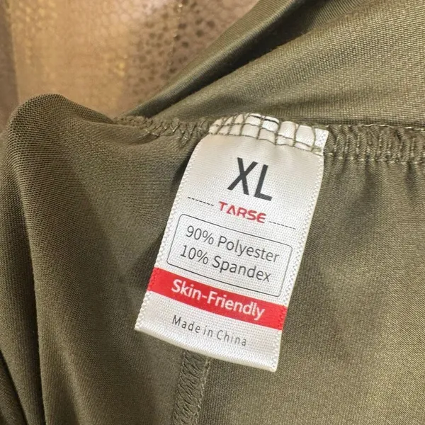 TARSE Olive Green Comfy Crossover Waist Stretchy Lounge Pants XL - Image 3