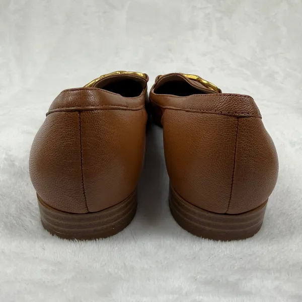 Naturalizer Adiline Loafers English Tea Brown Leather Square Toe 9.5W‎ - Image 4