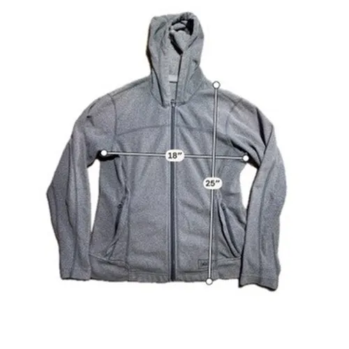 REI Co-op Womens Gray Full Zip Fleece Hoodie Jacket Size‎ Medium RN37249 - Image 3