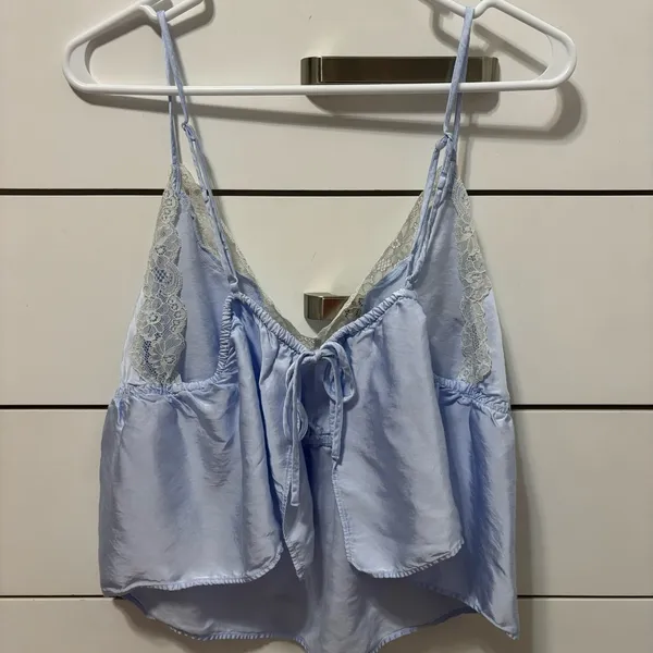 Aerie Off-Duty Satin Flirty Tank & Shorts Set - Image 3