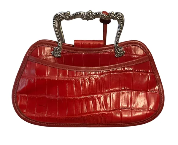 Vintage Brighton Florentina red croc mini bag - Image 3