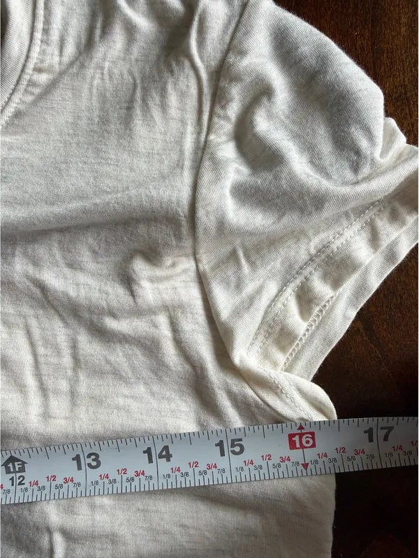 Aerie Cream Crop Top with Cut Out Back Tie Detail - Image 9