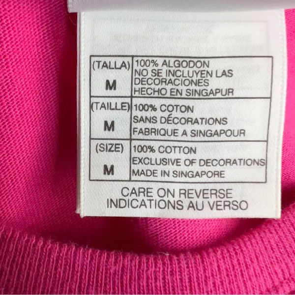 The Disney Store Size Medium Pink Crewneck Short Sleeve Minnie Mouse T-Shirt - Image 5