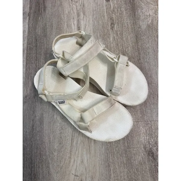 Teva‎ Midform Universal White Platform Sandals Womens 8 Strappy Hiking Beach - Image 2