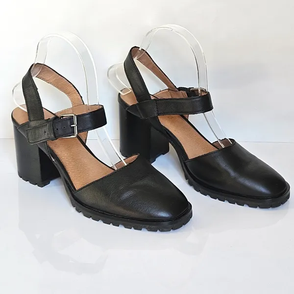 Madewell The Claudie Heeled Lugsole Mary Jane in Leather Size 8 - Image 9