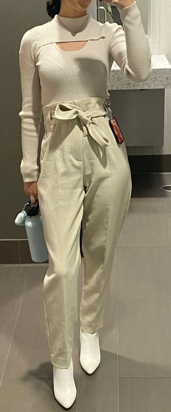 ZARA Tie-Front Trousers - Image 4