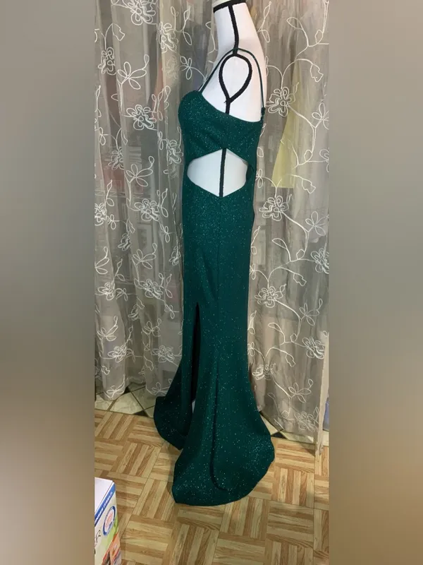 Windsor Emerald Green Glitter Mermaid Dress - Image 10