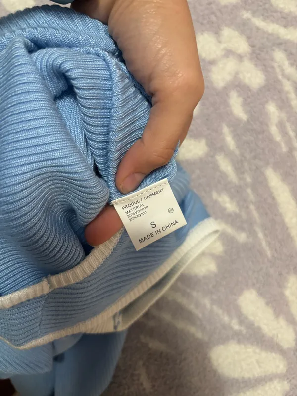 small blue knit dress - Image 4