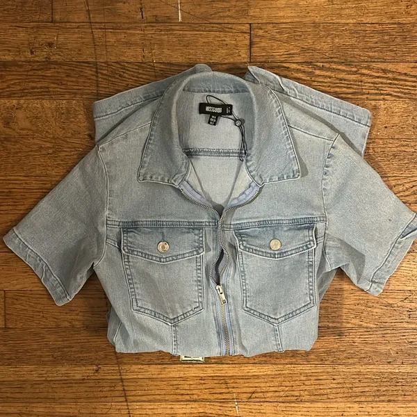 Misguided Denim Romper - Image 4